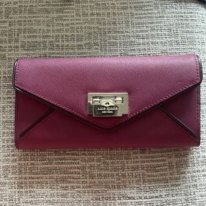Kate spade wallet - burgundy color
